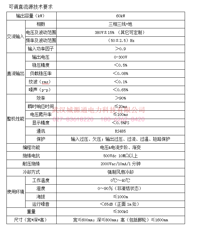 可調(diào)交直流電源及負(fù)載